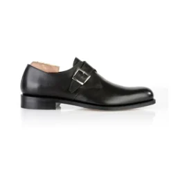 Chaussures Cuir Homme Avec Boucle Noir - BLOOMINGDALE SILVER PATIN