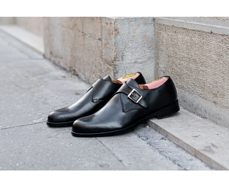 Chaussures Cuir Homme Avec Boucle Noir - BLOOMINGDALE SILVER PATIN 8 Chaussures Cuir Homme Avec Boucle Noir - BLOOMINGDALE SILVER PATIN – Image 6