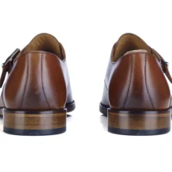 Chaussures Cuir Homme Avec Boucle Cognac Patiné - BLOOMINGDALE SILVER PATIN -Magasin De Bexley 0157105a bloomingdale silver patin cognac patine 5 2