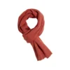Écharpe Laine Homme Rouge Ambre