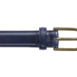 Ceinture Cuir Homme Navy Patiné - SOUTHGATE