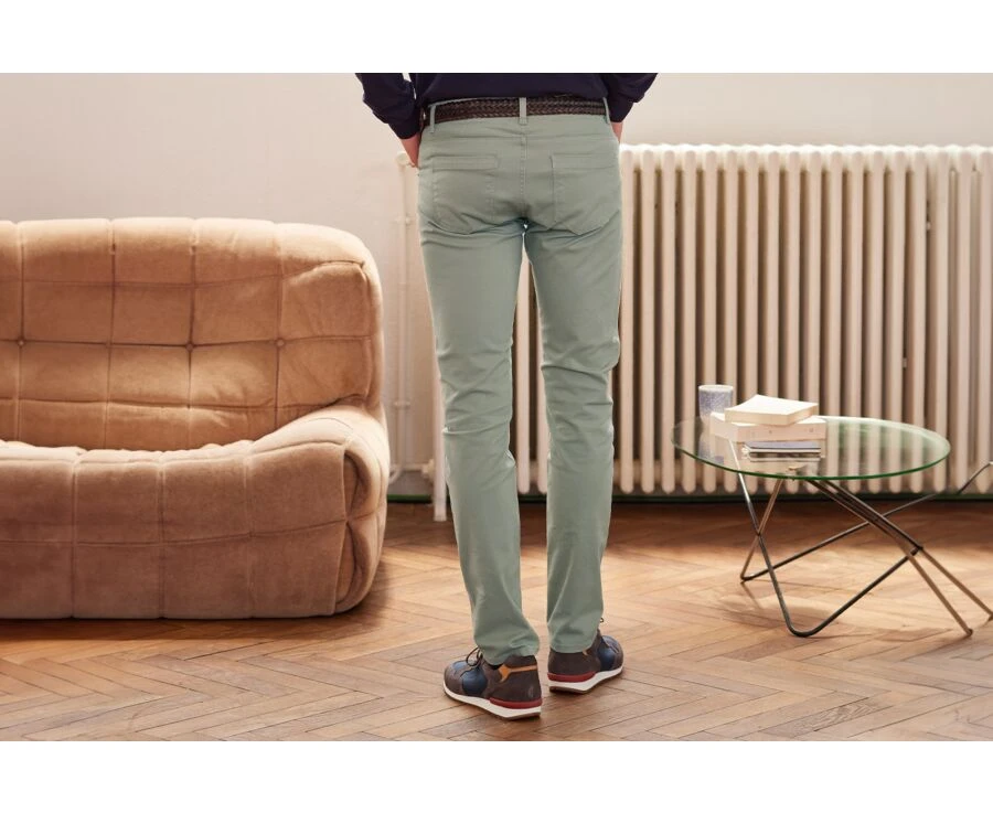 Pantalon 5 Poches Homme Tilleul - KARSON 4 Pantalon 5 Poches Homme Tilleul - KARSON – Image 2