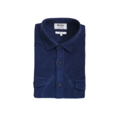 Surchemise En Velours Indigo - VICTORIN -Magasin De Bexley 0159606d victorin indigo 4