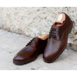 Derbies Homme Chocolat Semelle Gomme Crantée - BUSHEY GOMME -Magasin De Bexley 01614008 bushey gomme chocolat 6