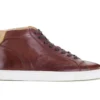 Sneakers Montantes Homme Chocolat Patiné - THORNLEA -Magasin De Bexley 0161600a thornlea chocolat patine 1