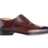 Richelieu Homme Chocolat Patiné Semelle Cuir - WAYFORD -Magasin De Bexley 0161900a wayford chocolat patine 1