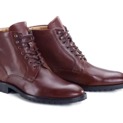 Boots Cuir Homme Chocolat Patiné - BARDFIELD -Magasin De Bexley 0162000a bardfield gomme chocolat patine 2