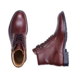 Boots Cuir Homme Chocolat Patiné - BARDFIELD -Magasin De Bexley 0162000a bardfield gomme chocolat patine 3