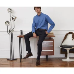 Pantalon Habillé Homme Chevron Marine Foncé - Lelian 9 Pantalon Habillé Homme Chevron Marine Foncé - Lelian -Magasin De Bexley 016320cf pantalon lelian chevron marine fonce 3