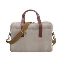 Porte-documents En Velours Taupe - HARWINTON