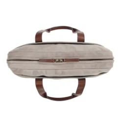 Porte-documents En Velours Taupe - HARWINTON -Magasin De Bexley 0163501b harwinton velours taupe et cuir cognac 5