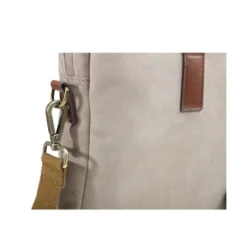Porte-documents En Velours Taupe - HARWINTON -Magasin De Bexley 0163501b harwinton velours taupe et cuir cognac 7