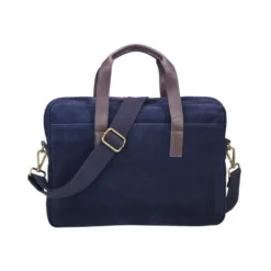 Porte-documents En Velours Marine - HARWINTON