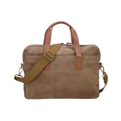 Porte-documents En Velours Tabac - HARWINTON