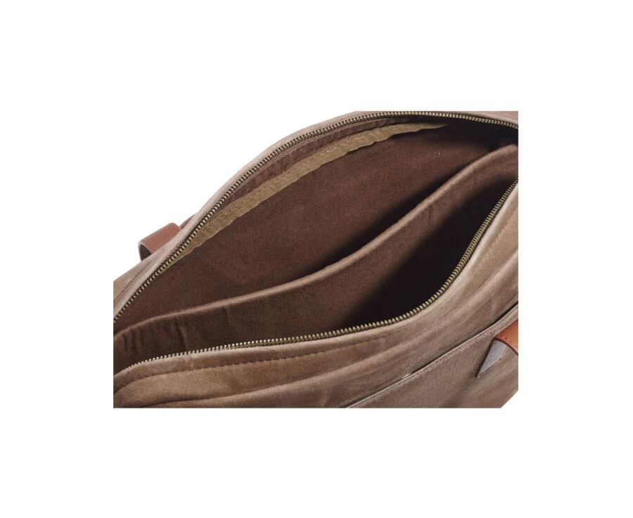 Porte-documents En Velours Tabac - HARWINTON 13 Porte-documents En Velours Tabac - HARWINTON – Image 11