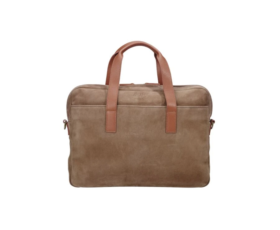 Porte-documents En Velours Tabac - HARWINTON 4 Porte-documents En Velours Tabac - HARWINTON – Image 2