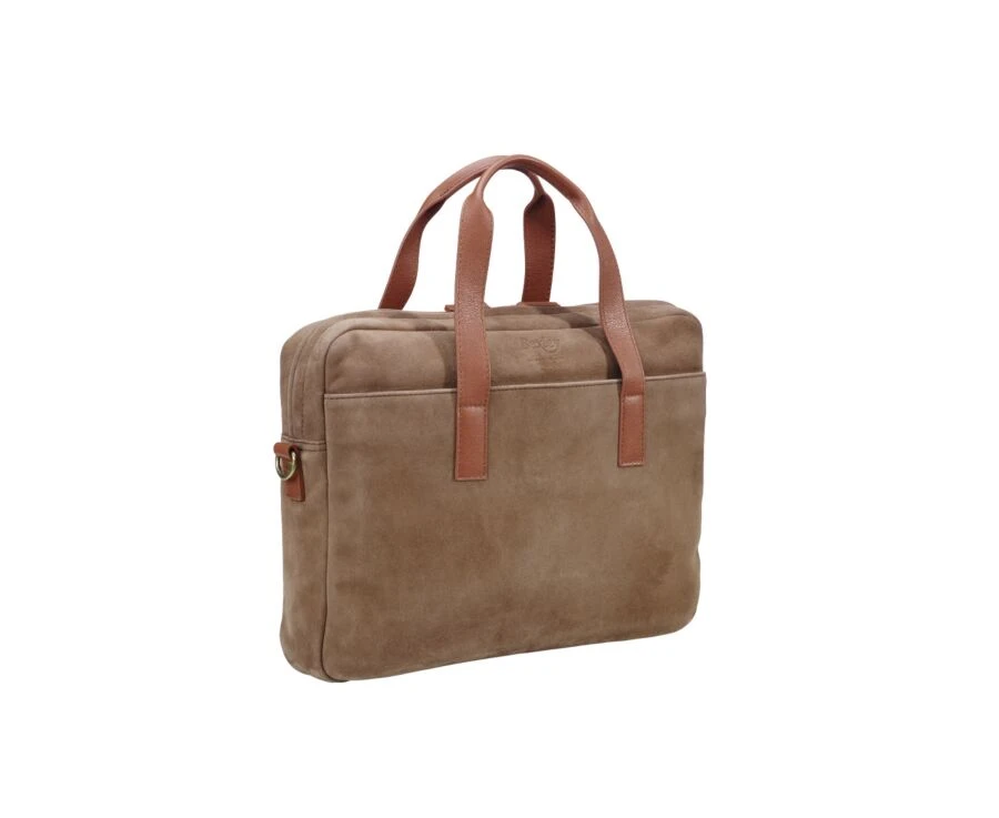 Porte-documents En Velours Tabac - HARWINTON 6 Porte-documents En Velours Tabac - HARWINTON – Image 4