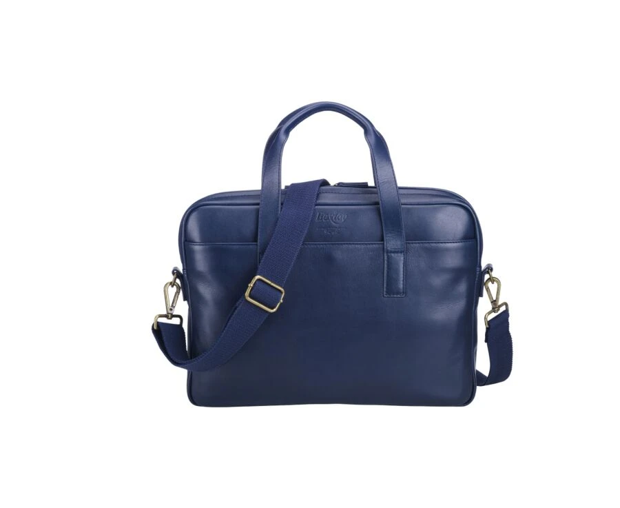 Porte-documents En Cuir Navy - HARWINTON 3 Porte-documents En Cuir Navy - HARWINTON