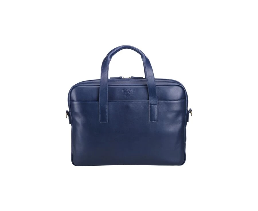 Porte-documents En Cuir Navy - HARWINTON 4 Porte-documents En Cuir Navy - HARWINTON – Image 2