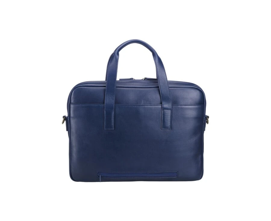 Porte-documents En Cuir Navy - HARWINTON 5 Porte-documents En Cuir Navy - HARWINTON – Image 3