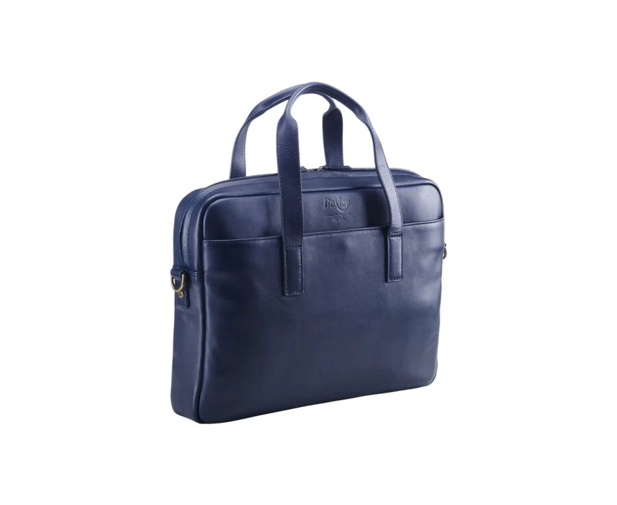 Porte-documents En Cuir Navy - HARWINTON 6 Porte-documents En Cuir Navy - HARWINTON – Image 4