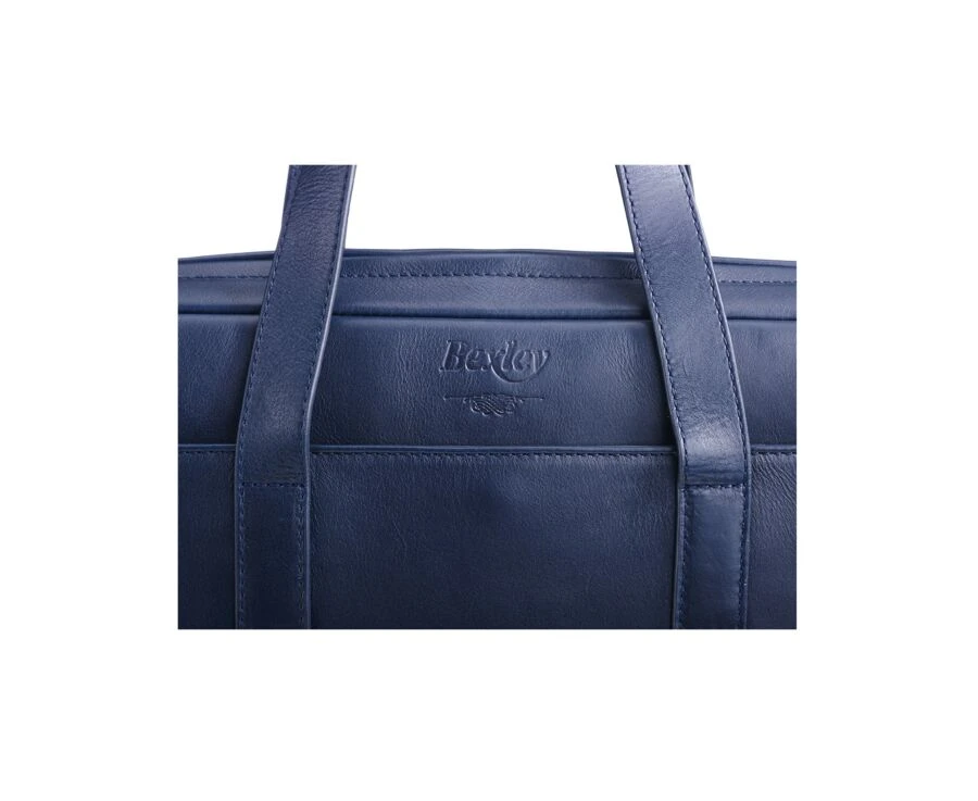 Porte-documents En Cuir Navy - HARWINTON 10 Porte-documents En Cuir Navy - HARWINTON – Image 8