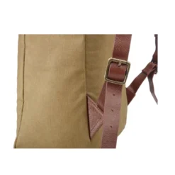 Sac à Dos En Toile Kaki Et Cuir Grainé Châtaigne - HUNTINGTON -Magasin De Bexley 01636018 huntington toile kaki et cuir graine chataigne 6