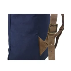 Sac à Dos En Toile Navy Et Velours De Chèvre Tabac - HUNTINGTON -Magasin De Bexley 01636019 huntington toile navy et velours tabac 6