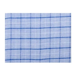 Chemise Bleue Twill à Carreaux - Poche Poitrine - BENETTH -Magasin De Bexley 016370bu benetth bleu ciel et bleu 4