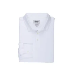 Polo Manches Longues Homme Blanc - AIDEN ML -Magasin De Bexley 01639004 aiden blanc 4 bis 1