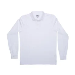 Polo Manches Longues Homme Blanc - AIDEN ML -Magasin De Bexley 01639004 aiden blanc 5 bis 1