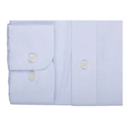 Chemise Bleu Clair En Coton Simple Fil - Col Américain - CADEN -Magasin De Bexley 01640008 caden bleu clair 6
