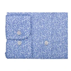 Chemise Imprimée Blanche Et Bleue - ULDÉRIC -Magasin De Bexley 0164205i ulderic blanc et bleu 6