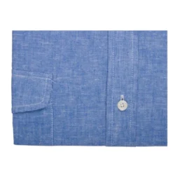 Chemise Homme Coton/lin Chambray Bleu Océan - SIPHÉRIN -Magasin De Bexley 016460cv sipherin chambray bleu ocean 6