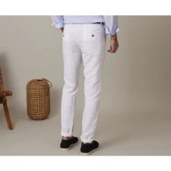 Pantalon Chino Homme Blanc - KYLSON 9 Pantalon Chino Homme Blanc - KYLSON -Magasin De Bexley 01648004 kylson blanc 2