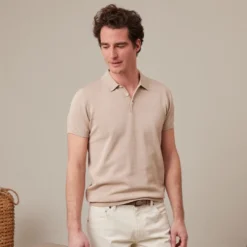 Polo Homme Beige - BRAIDEN -Magasin De Bexley 01652003 braiden beige 1