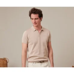 Polo Homme Beige - BRAIDEN