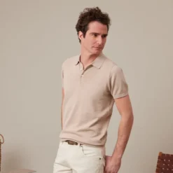 Polo Homme Beige - BRAIDEN -Magasin De Bexley 01652003 braiden beige 3
