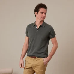 Polo Homme Vert Foncé - BRAIDEN -Magasin De Bexley 01652059 braiden vert fonce 3