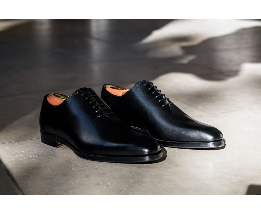 Richelieu Homme Noir Semelle Cuir Avec Patin - BELLAGIO PATIN 8 Richelieu Homme Noir Semelle Cuir Avec Patin - BELLAGIO PATIN – Image 6