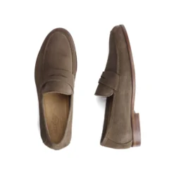 Mocassin Homme Cuir Velours Taupe - DERVIO 10 Mocassin Homme Cuir Velours Taupe - DERVIO -Magasin De Bexley 0165901g dervio velours taupe 3