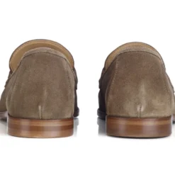 Mocassin Homme Cuir Velours Taupe - DERVIO 11 Mocassin Homme Cuir Velours Taupe - DERVIO -Magasin De Bexley 0165901g dervio velours taupe 4