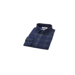 Chemise Flanelle Navy Et Vert Foncé - Poche Poitrine - ANDRICK -Magasin De Bexley 016730c3 andrick navy et vert fonce 5