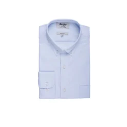 Chemise Bleu Ciel 100% Coton - Col Américain - EVHAN -Magasin De Bexley 01674007 evhan bleu ciel 4