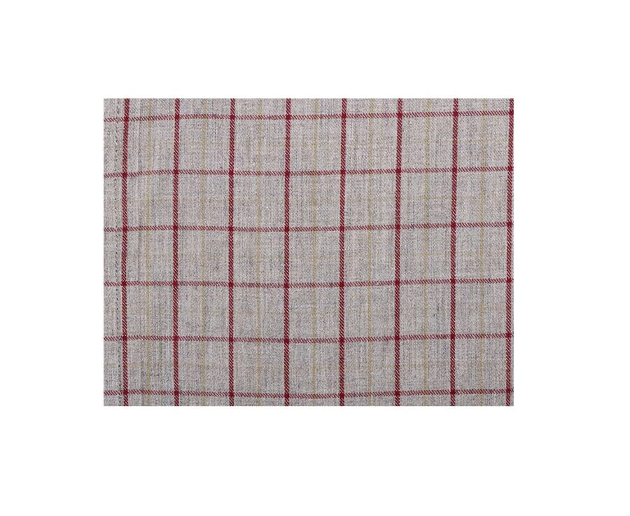 Chemise Flanelle Rouge Camel Et Beige - Poche Poitrine - BERTON 9 Chemise Flanelle Rouge Camel Et Beige - Poche Poitrine - BERTON – Image 7