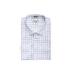 Chemise Blanche Carreaux Bleus - Col Français - SERGIUS 12 Chemise Blanche Carreaux Bleus - Col Français - SERGIUS -Magasin De Bexley 0167705i sergius blanc et bleu 4