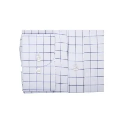 Chemise Blanche Carreaux Bleus - Col Français - SERGIUS 14 Chemise Blanche Carreaux Bleus - Col Français - SERGIUS -Magasin De Bexley 0167705i sergius blanc et bleu 6