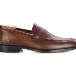 Mocassin Cuir Homme Cognac Patiné - DIXTON