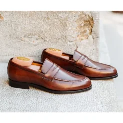 Mocassin Cuir Homme Cognac Patiné - DIXTON -Magasin De Bexley 0169205a dixton cognac patine 6 1