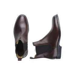 Boots Cuir Homme Chocolat Patiné - FLAGER GOMME VILLE -Magasin De Bexley 0169600a flager gomme ville chocolat patine 3